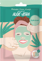 Masque Aloe Vera En Tissu - Soin Visage Express En 10 Minutes - Peau Douce Et Hydratée - Pour Confort Et Fraîcheur Immédiats - Hydratation, Beauté Femme - Skincare Masque