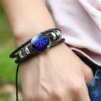 Bracelet Signe Astrologique Tressé (Brille dans la nuit)