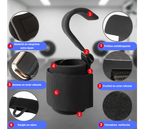 Crochets de Musculation avec Bandes de Poignet