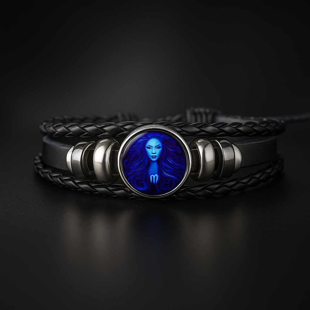 Bracelet Signe Astrologique Tressé (Brille dans la nuit)