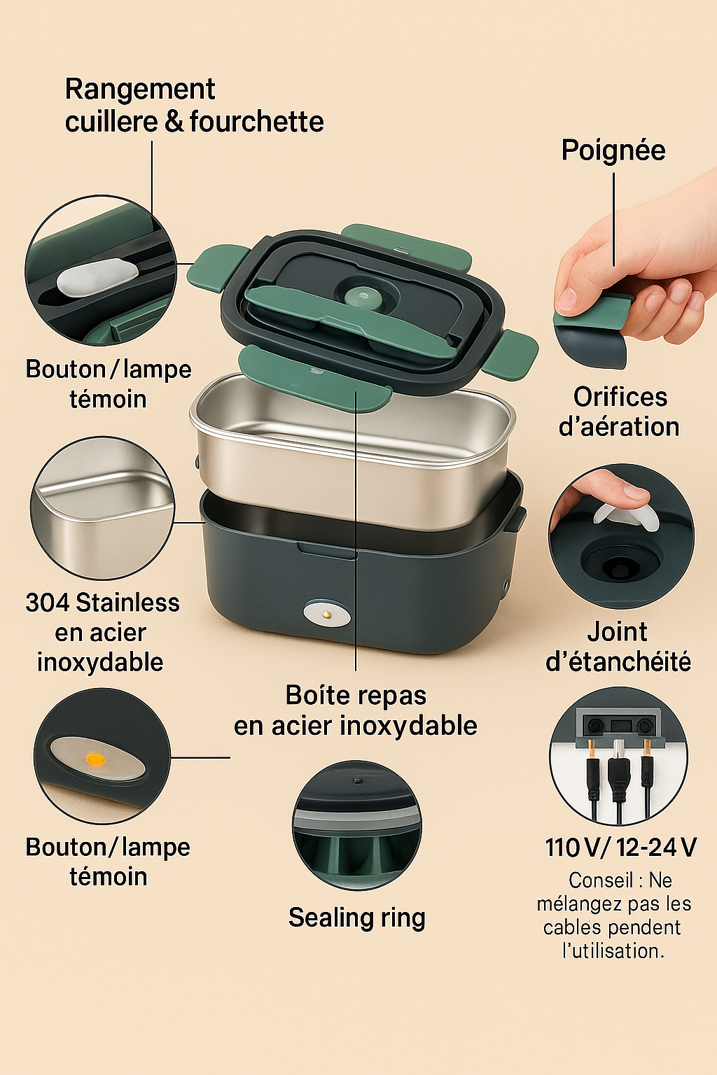 Chauffe-Repas Portable