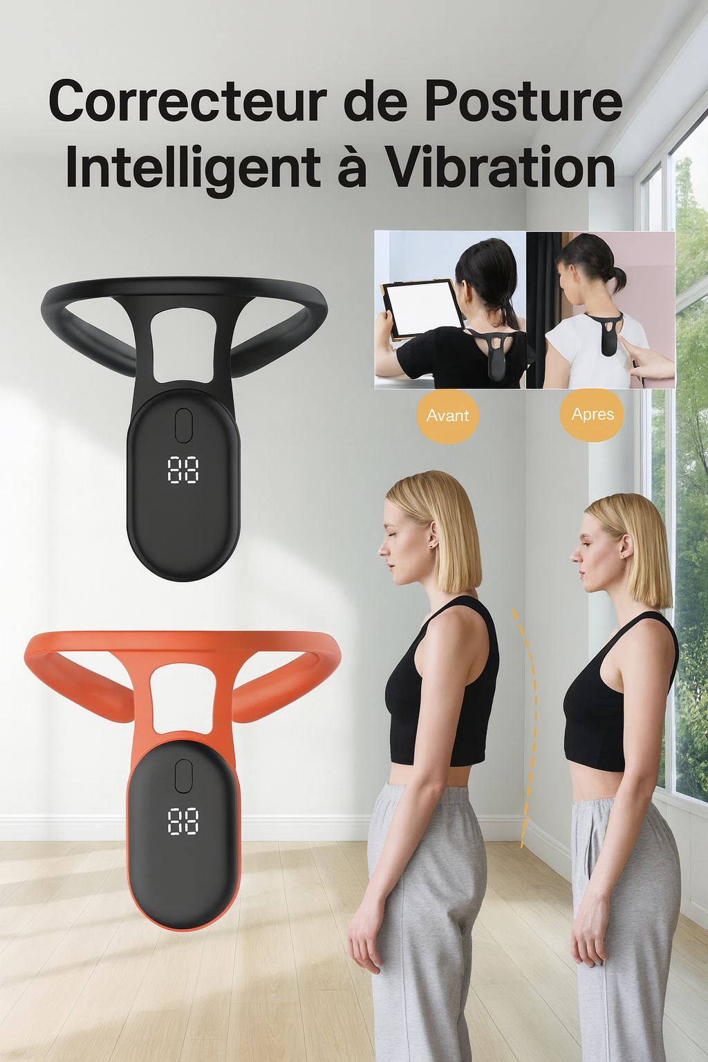 Correcteur de Posture Intelligent à Vibration