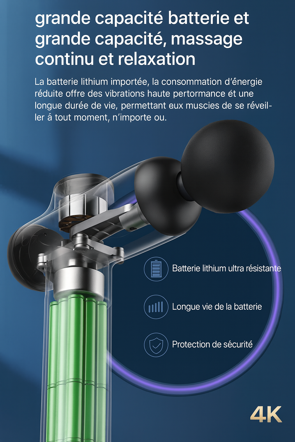 Pistolet de Massage Professionnel