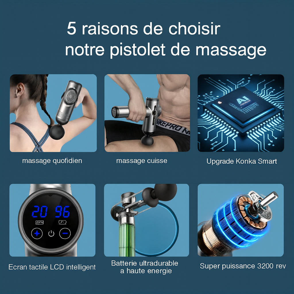 Pistolet de Massage Professionnel