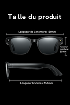 Lunettes AI Intelligentes 8MP