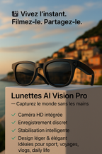 Lunettes AI Intelligentes 8MP