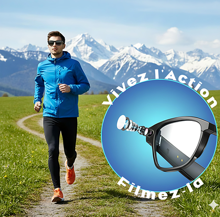 Lunettes AI Intelligentes 8MP