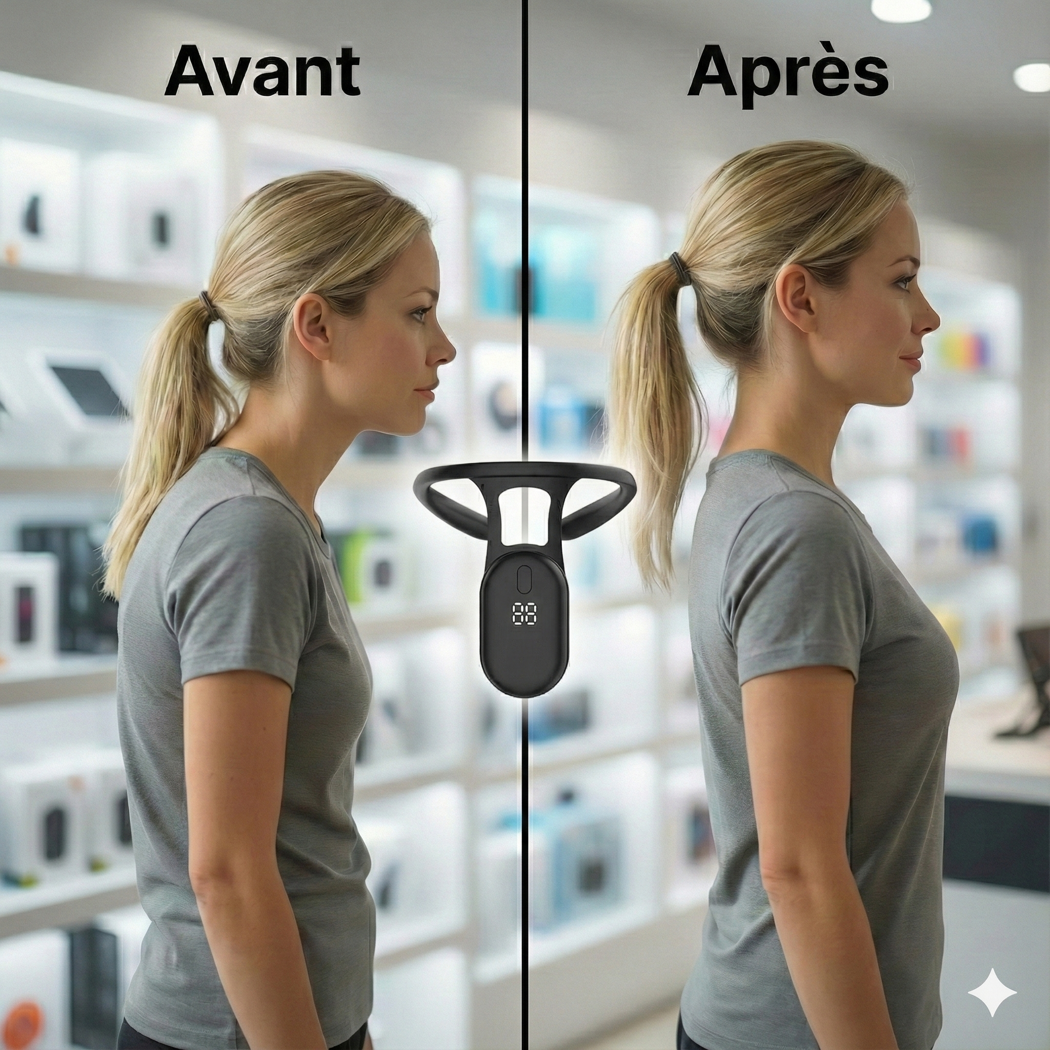 Correcteur de Posture Intelligent à Vibration