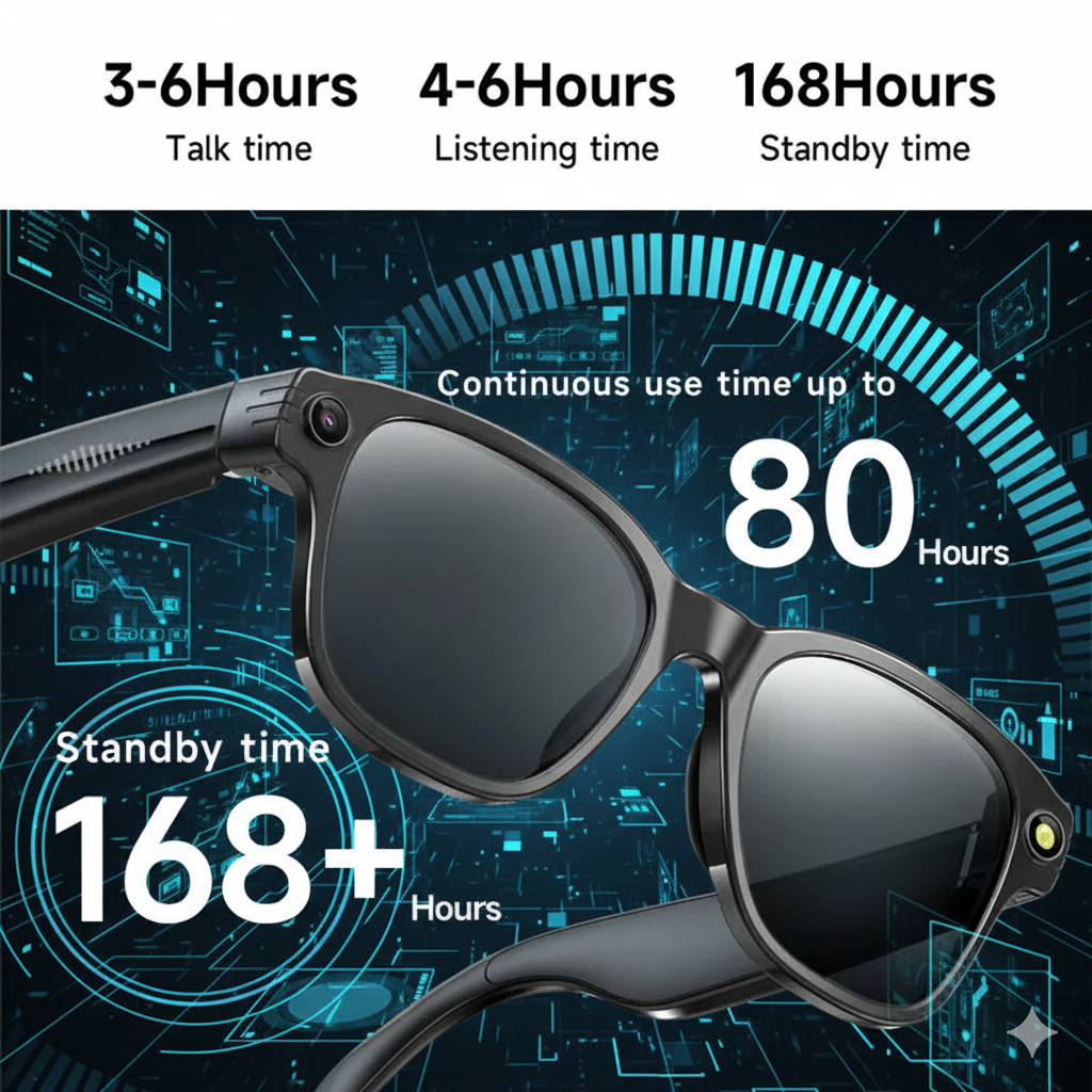 Lunettes AI Intelligentes 8MP