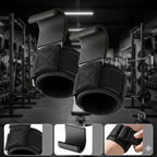 Crochets de Musculation avec Bandes de Poignet