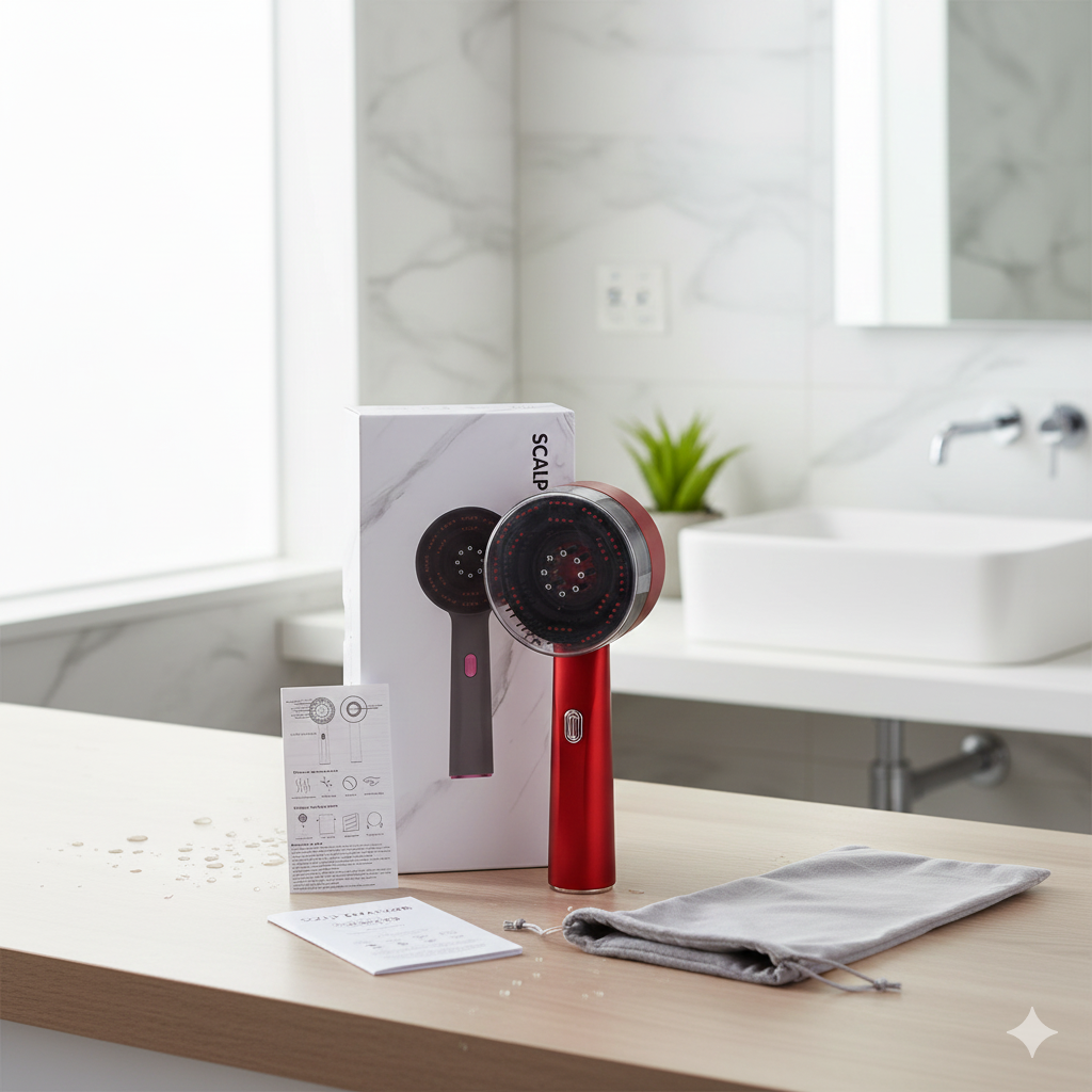 Un peigne de massage électrique Vibrant