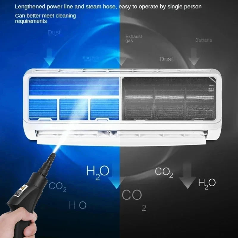 Nettoyeur Vapeur Haute Pression 2500W – Dégraissage Instantané & Désinfection 105°C